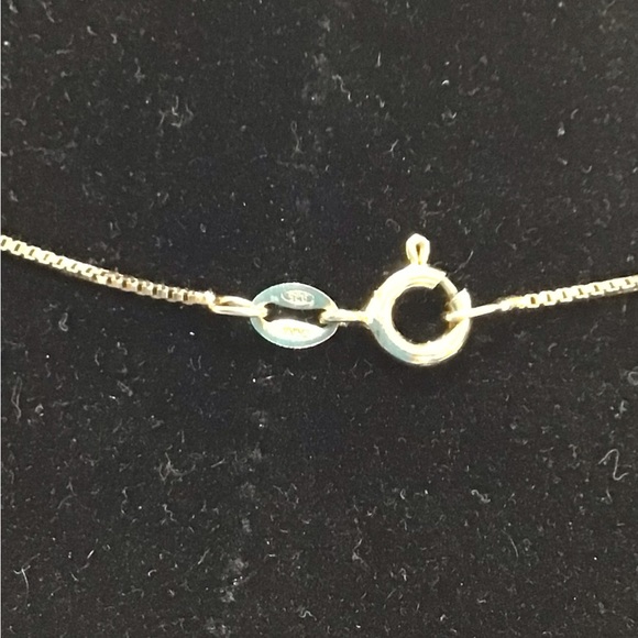 Sterling cross necklace with Cubic Zirconia insets. - Picture 6 of 8